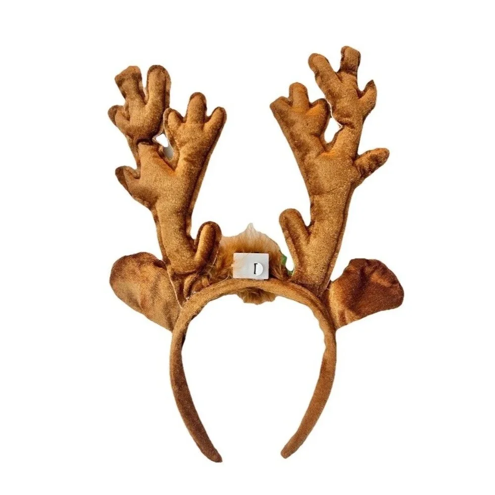 Reindeer Holiday Lighted Headpiece Child-Size Headband Christmas Hair Accessory